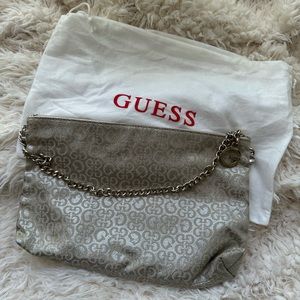 Guess gold shoulder bag + dust bag